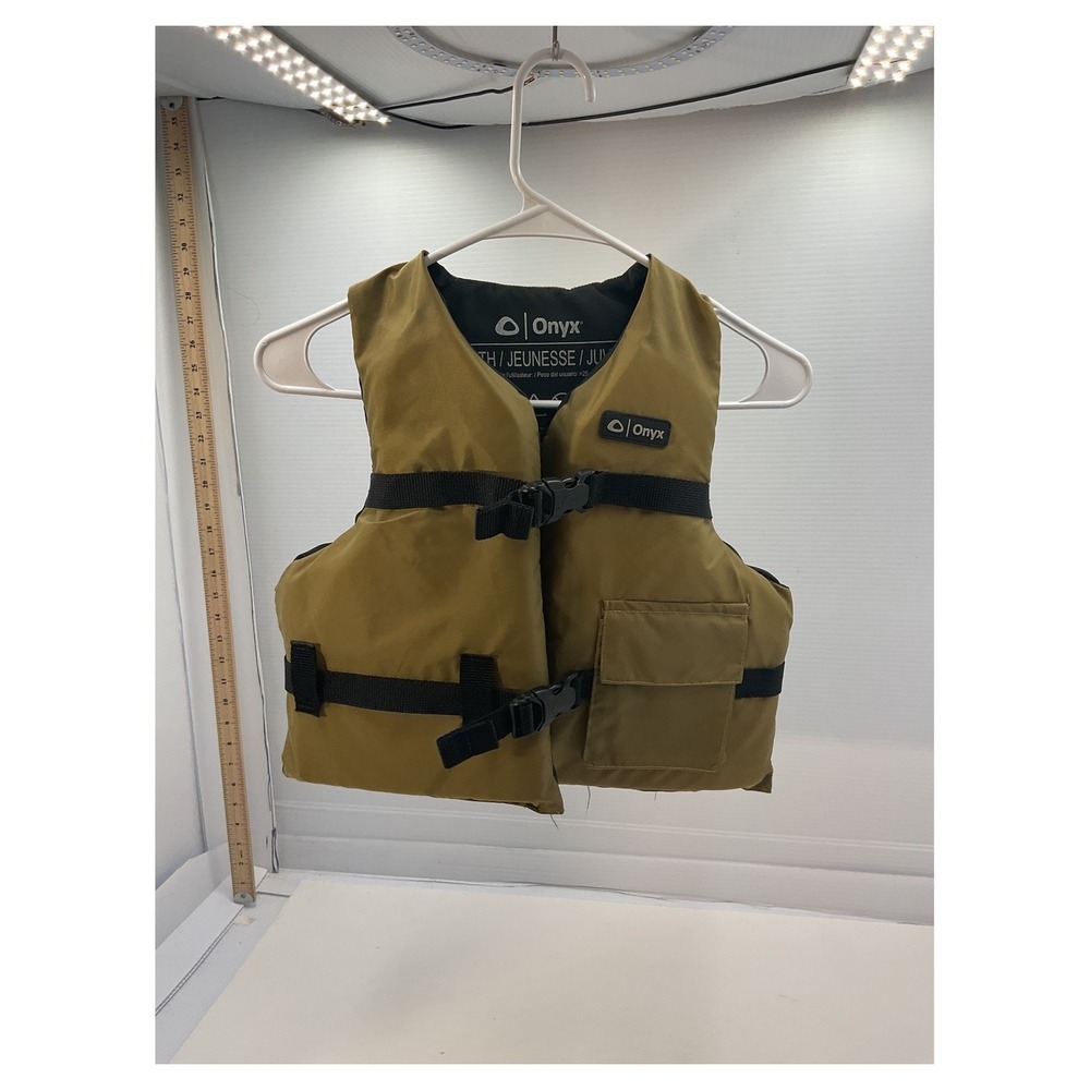 Onyx Youth Life Vest USCG Approved 55-88‎ lbs Tan